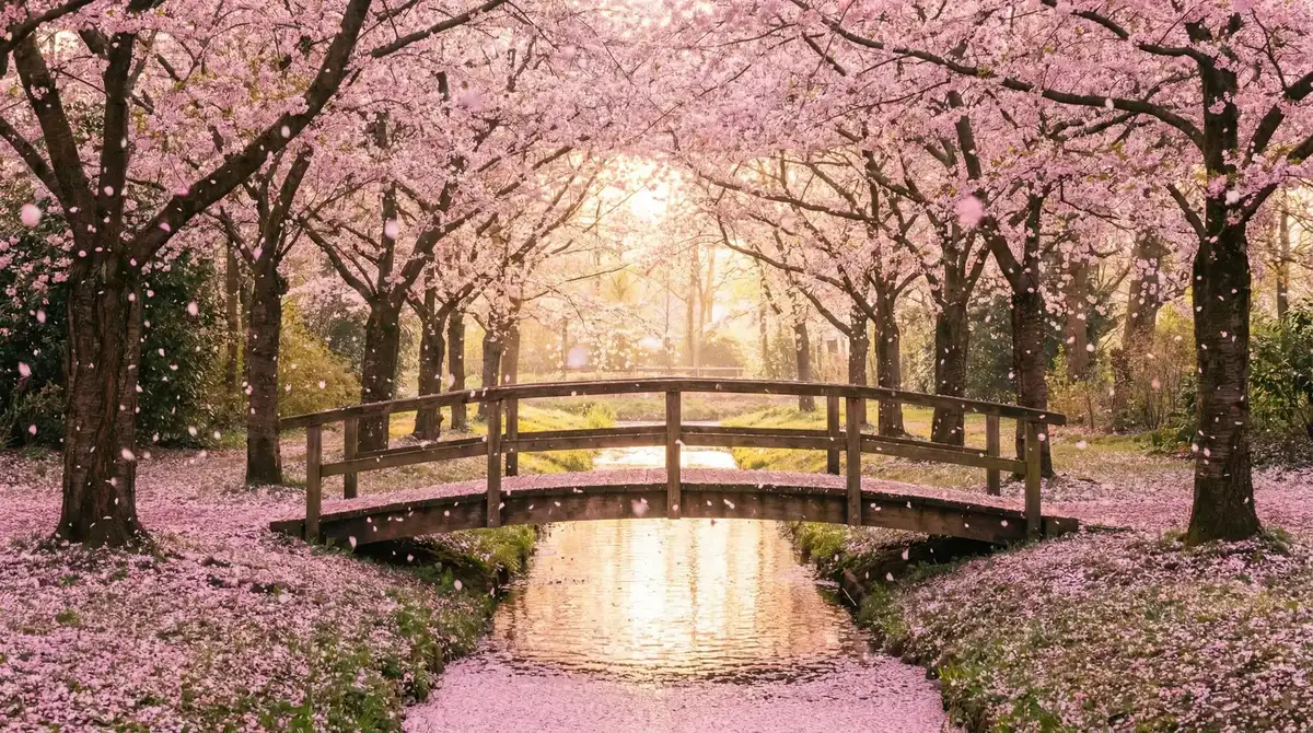 樱花桥畔 - zztt黑暗传送门 唯美风景